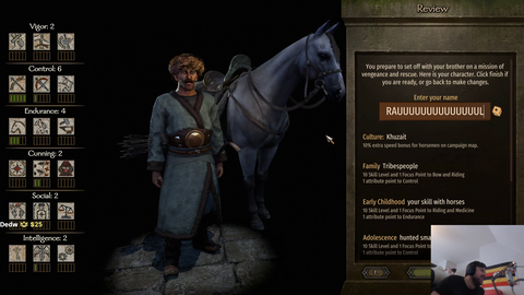 Forsen after 30 minutes of customizing his character...