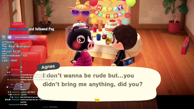 Connor gives Agnes a very generous gift