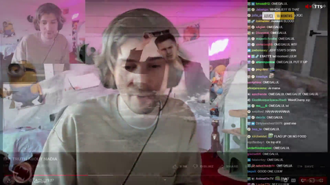 Lud shows what Xqc did in his house last night