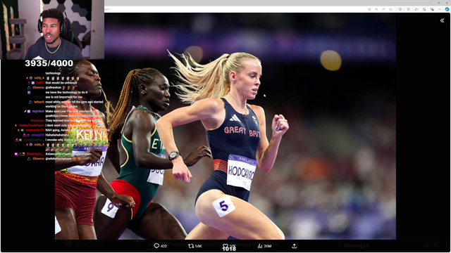 LTG's thoughts on how a female gold medalist won her race