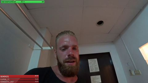 streamers Hotel Toilet is placed inside his shower