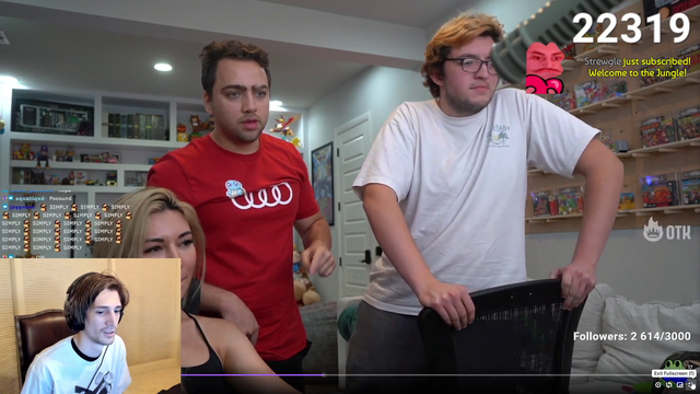xQc on Mizkif clips