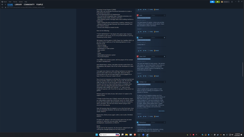 Lirik talked about in an extremely popular steam review