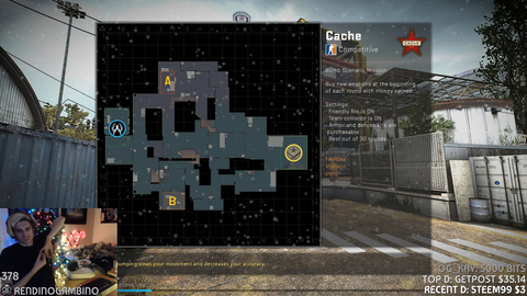 xQc's first CSGO game of the day goes exactly as expected