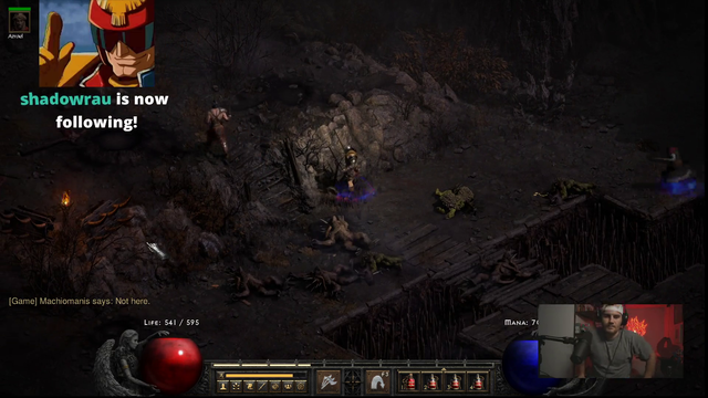 Willard Neff does a Deckard Cain (Diablo 2) impression and urges chat he didn't lip sync