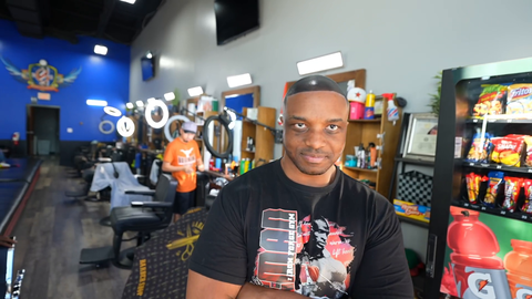 Lacari Showing off his New Haircut