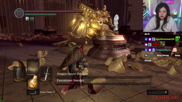 When you beat a Dark Souls boss after 44 deaths