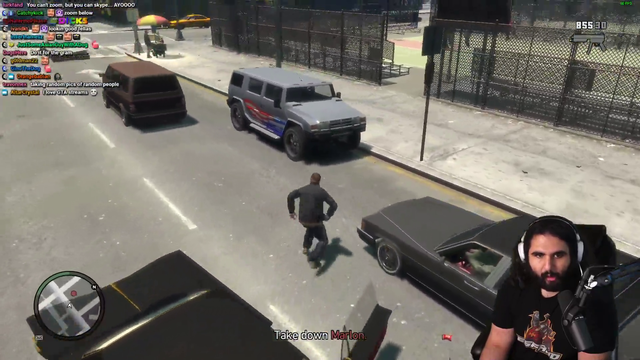 esfand tries to kill an npc in gta iv
