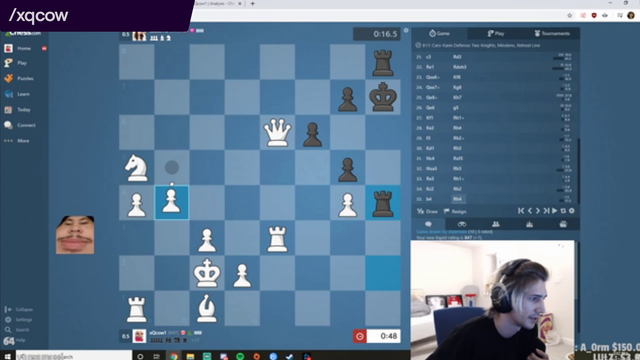 xQc's first win