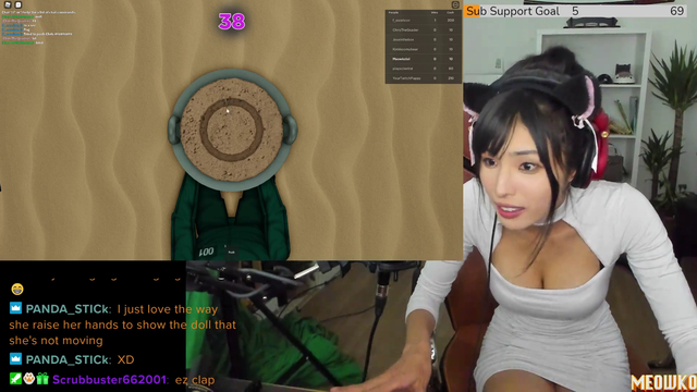 Meowko lost in the Squid Game