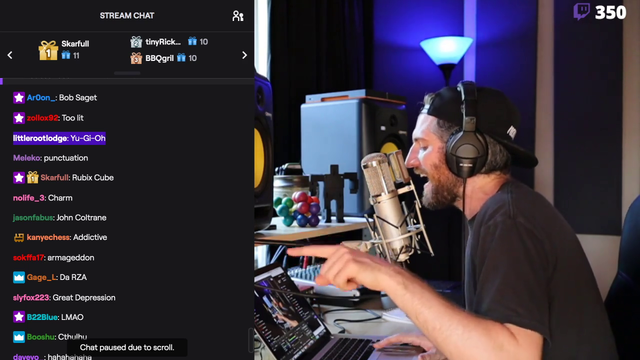 Harry Mack raps for 40seconds about a single word from chat