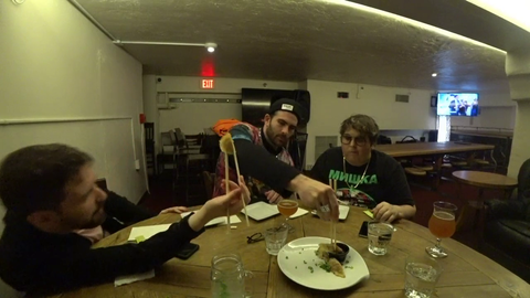 Drunkstiny perfects eating