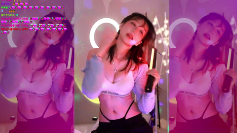 Magenta dancing