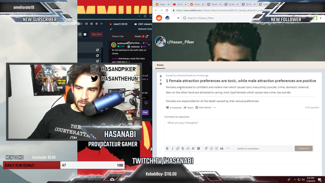 Hasan gets triggered