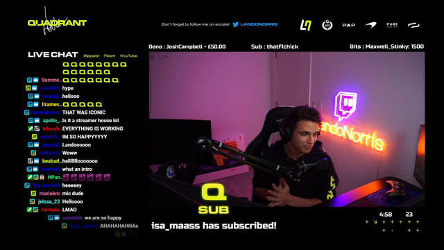 Lando Norris (Formula 1 Driver) announces his new Esports Org