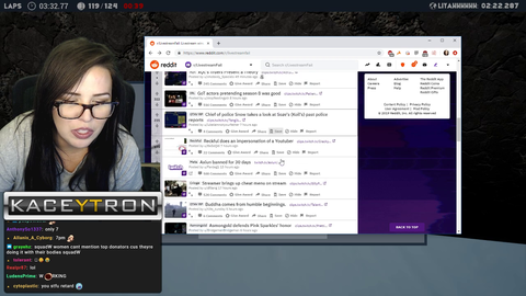 Kaceytron reacting to Pink Sparkles and Mitch's drama