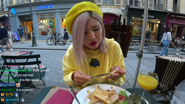 Korean streamer harassed by Parisian fly