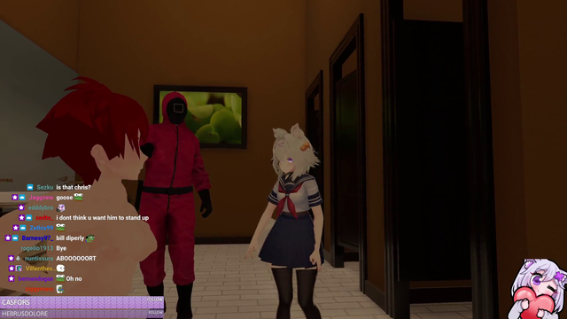 Filian encounters something weird in a VRChat World