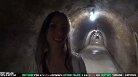 AngelThump singing in long tunnel