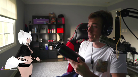 Jake waters his mute