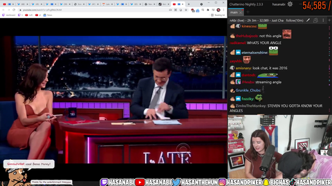 Hasan makes guest relive her awkward moment on Stephen Colbert