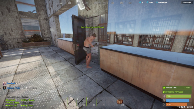 Officer Fanny (AustinShow) has some trouble navigating the police station
