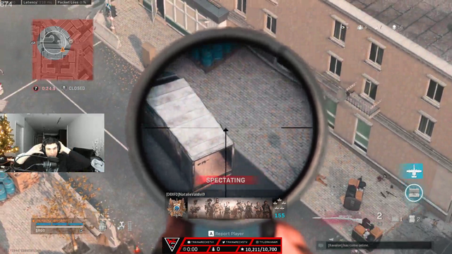 Cheater in Warzone loses to parachute