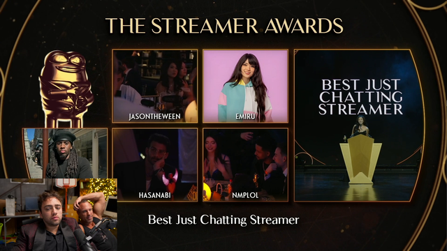 And the Winner of Just Chatting Streamer of the Year is...