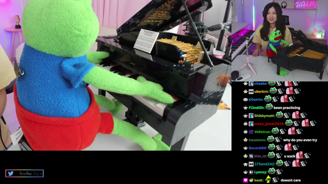 Pepe plays piano