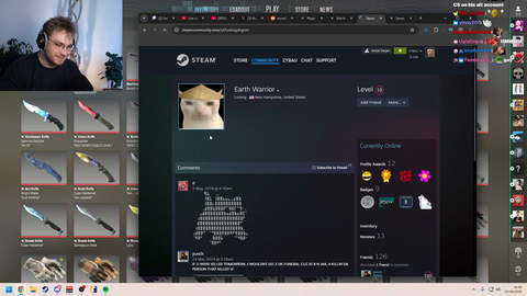 tamest ludwig chat messages in CS