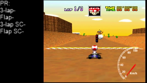 MK64 Speedrunner passes a 1 of 90000 chance glitch and reset by mistake
