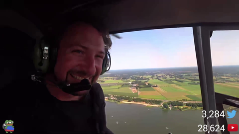 Pilot scares jay with aerial stunt