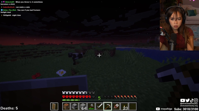 Maya has one of the Minecraft moments of all time