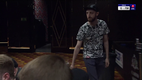 Poker player busts in tournament just as his dinner arrives