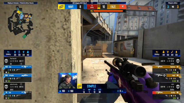 Twistzz 1v3 against NaVi
