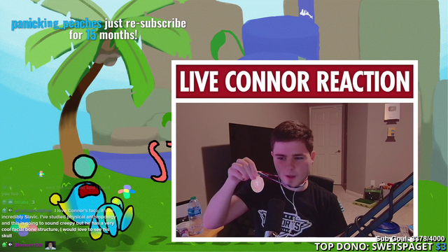 Connor has an interesting face.......