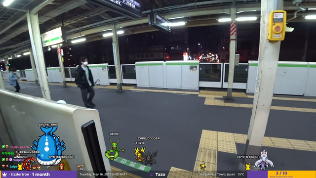 Drunk Japanese Man Crawls out the Subway like a Zombie!