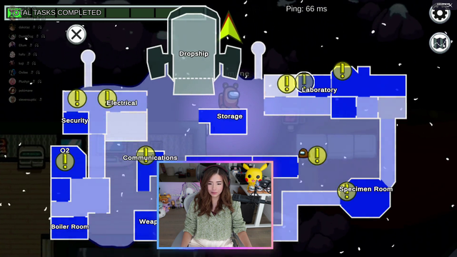 Pokimane is really good at this among us thing