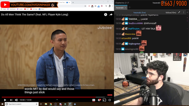 Hasan does the virgin check