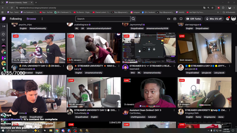 Payo checks streamer university