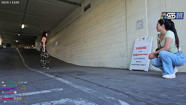 ExtraEmily's (MLA) L.A. debut gets interrupted in a parking garage