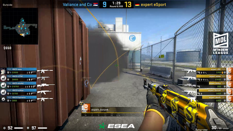 How one bullet can end a round of Counter-Strike: Global Offensive.