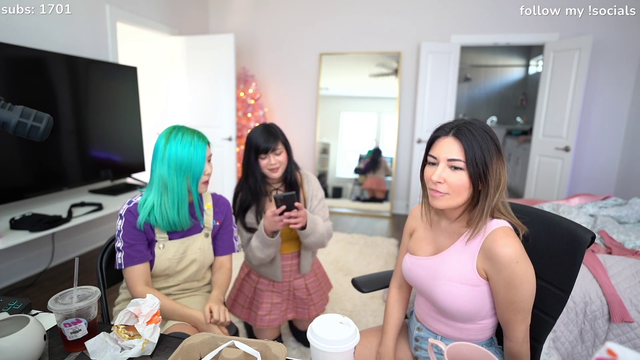 Hachu checks out Alinity's roomate's IG