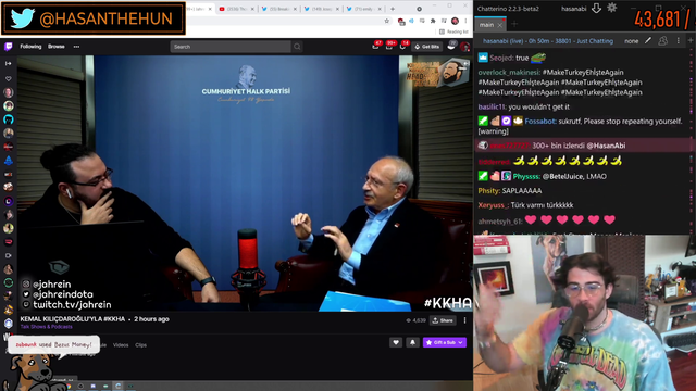 Hasan on Turkish streamer Jahrein being able to stream interview on Twitch