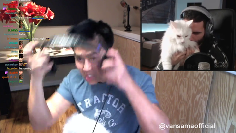 VaN and Nymn have a cat show off