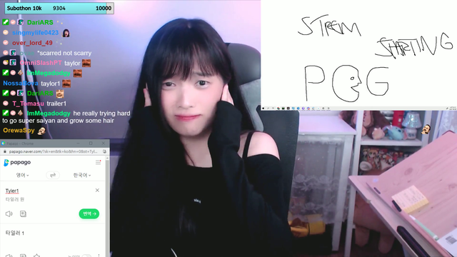 Asian streamer learns English