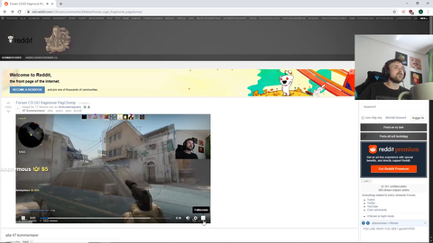 Forsen watches his CS:GO montage