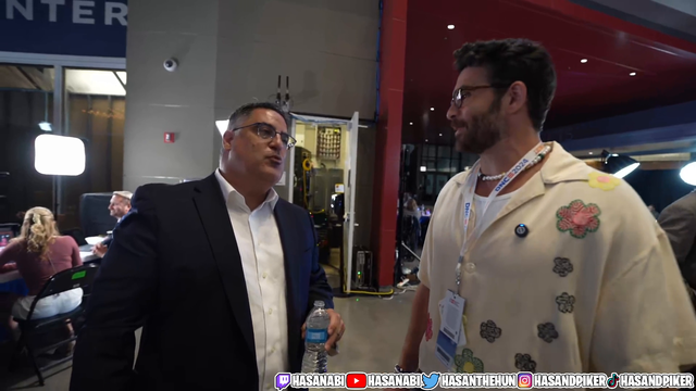 Charlie Kirk and Hasan reunited