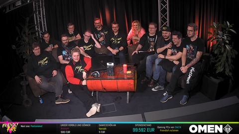 german stream raised over 100.000€ in the first 20 minutes for charity