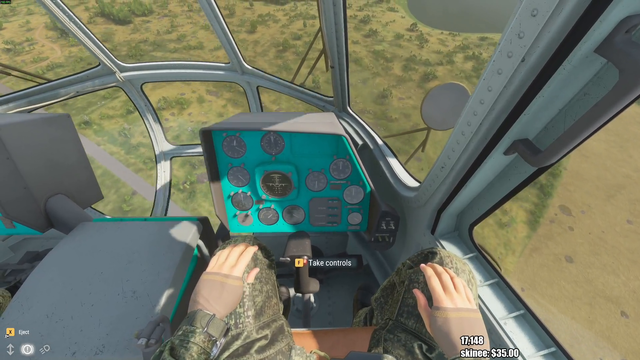 Summit in a helicopter